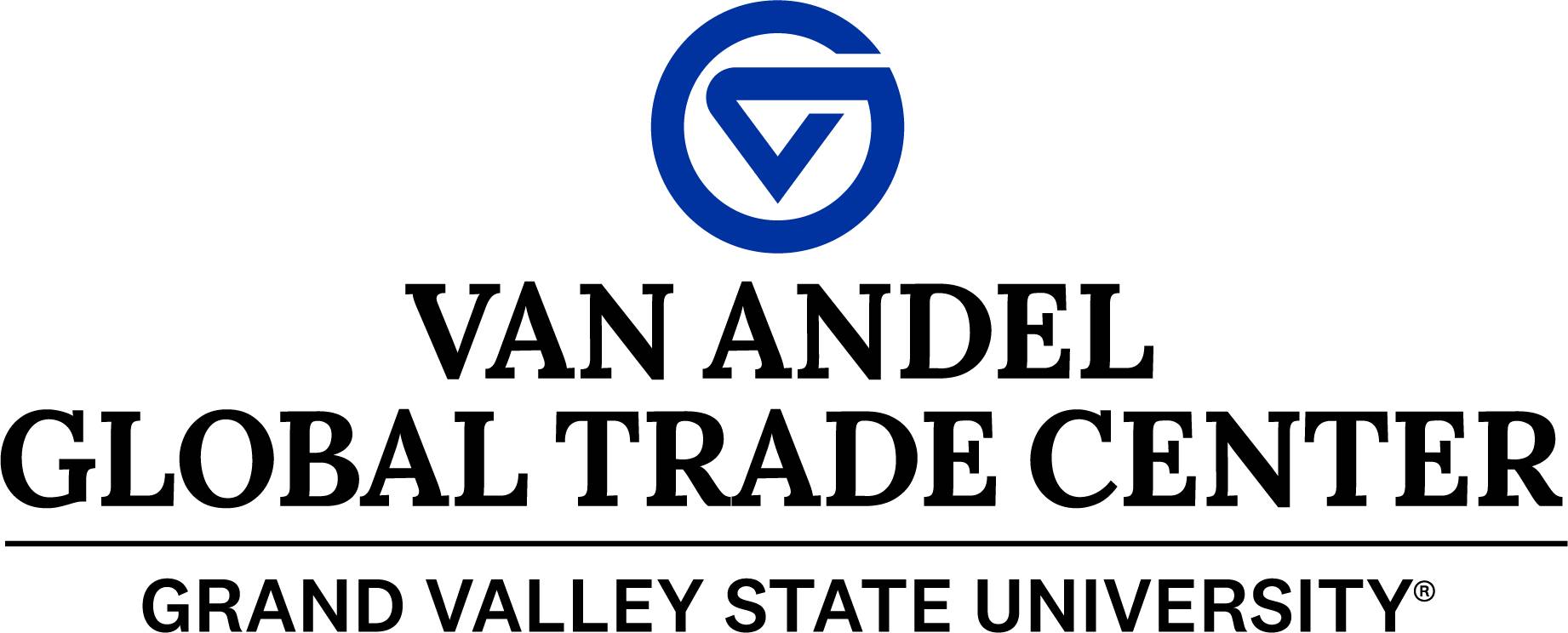 GVSU's Van Andel Global Trade Center Logo